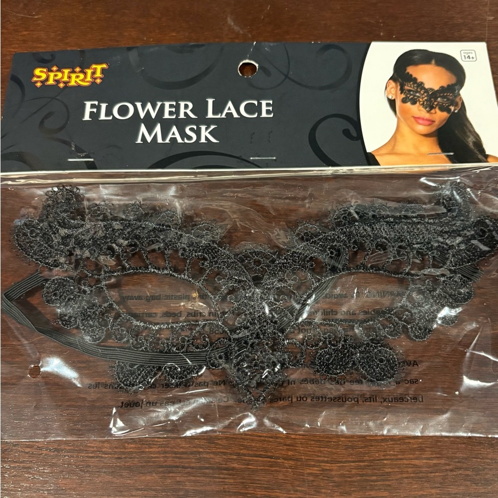 Spirit Intricate Black Lace Masquerade Mask